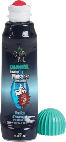 Miniatura 3 de Quality Park - Humedecedor de sobres Dab-N-Seal con adhesivo, botella de 50 ml (1.7 onzas), 4 paquetes (46071)