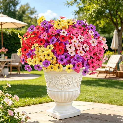 Miniatura 54 de AmyHomie 16 paquetes de flores artificiales de eucalipto negro para exteriores, resistentes a los rayos UV, flores sintéticas que no se decoloran