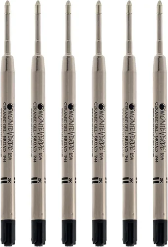 Miniatura 10 de Monteverde USA - Recargas de gel cerámico sin tapa para bolígrafos Parker, punta ancha, tinta negra, paquete de 2 – Solución de escritura confiable