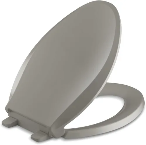 Miniatura 42 de KOHLER 4636-RL-0 Cachet ReadyLatch - Asiento de inodoro alargado con cierre lento, asiento de inodoro de cierre suave con tapa silenciosa, topes