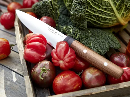 Miniatura 5 de Wüsthof Urban Farmer - Cuchillo Santoku de borde hueco de 7 pulgadas, color marrón