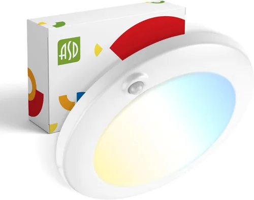 Miniatura 12 de ASD Paquete de 6 luces LED de disco de 4 pulgadas, 10 W 5CCT 2700K-5000K 685LM CRI90+, lámpara de techo regulable, disco de montaje en superficie