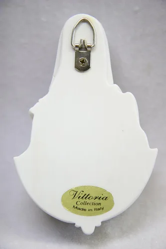 Miniatura 5 de Vittoria Collection 5 1/4" Fuente de agua bendita virgen maría virgen religiosa escultura católica colgante de pared estatua hecha en Italia