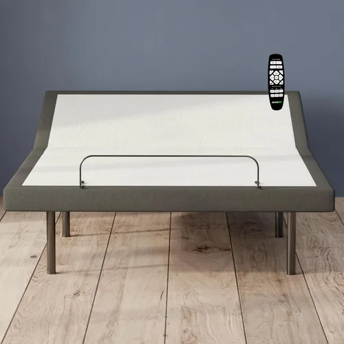Miniatura 11 de GhostBed Base de cama ajustable y base de alimentación con control remoto inalámbrico, ajustes de gravedad cero y masaje, puertos USB, tamaño King