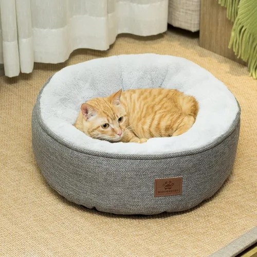 Miniatura 6 de WINDRACING Camas para gatos de interior, cama para gatitos, cama para perros de razas extra pequeñas, cama para cachorros, cómoda y duradera