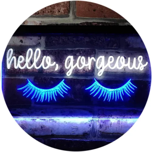 Miniatura 19 de ADVPRO Hello Gorgeous - Letrero de neón LED de doble color, blanco y morado, 16 x 12 pulgadas, st6s43-i3178-wp