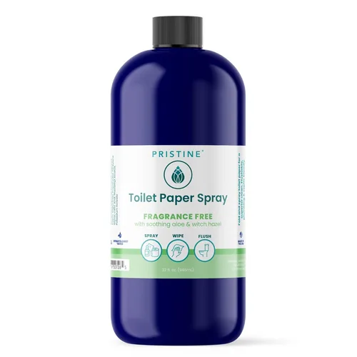 Miniatura 15 de PRISTINE Spray de Papel Higiénico en Lugar de Toallitas y Bidés - Como Alternativa de Espuma y Alternativas de Gel a las Toallitas, es un Sustituto