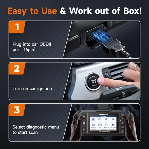 Miniatura 8 de Escáner FOXWELL NT624 Elite OBD2 2026 actualizado desde NT614Elite y NT604Elite, herramienta de escaneo OBD2 para todo el sistema, 8 funciones