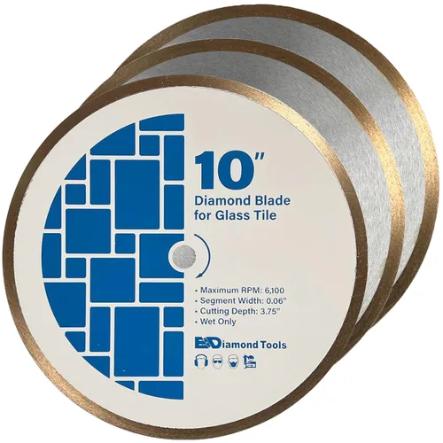 Miniatura 19 de Hojas de sierra de diamante de 7" para azulejos de porcelana, cerámica y azulejos de piedra, eje de 5/8" Hoja de azulejos de porcelana