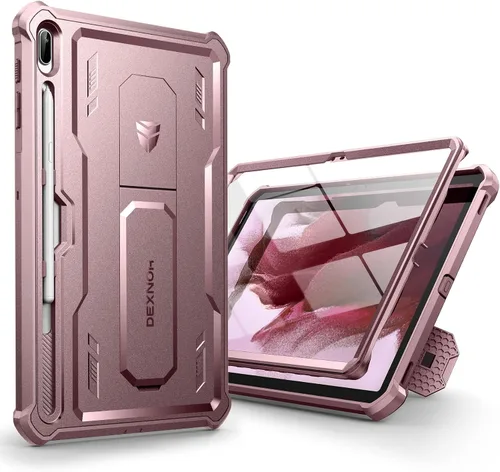 Miniatura 8 de Dexnor Funda para Galaxy Tab S8/S7 de 11 pulgadas, Protector de Pantalla Integrado y Soporte - Porta S Pen, Cubierta Protectora de Cuerpo Completo