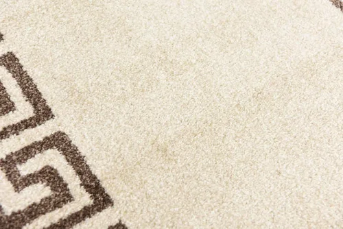 Miniatura 12 de Unique Loom Athens Collection - Alfombra clásica geométrica moderna con diseño de bordes, 2 pies x 6 pies, beige/marrón