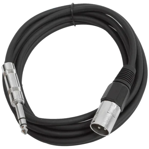 Miniatura 18 de Seismic Audio - SATRXL-M2 - Cable de conexión XLR negro de 2 pies macho a 1/4" TRS