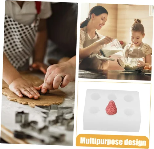 Miniatura 3 de Molde de silicona para fondant, forma de fruta de cavidad, molde para hornear para decoración de pasteles, chocolate y dulces, fácil de desmoldear