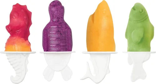 Miniatura 14 de Tovolo - Moldes para paletas heladas, motivo yeti, Dino, Blanco