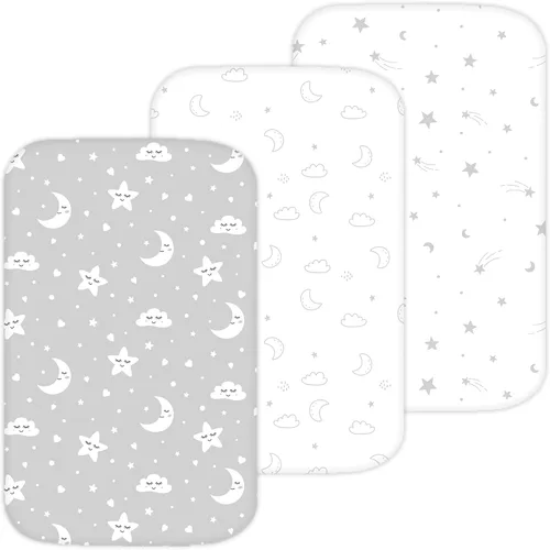 Miniatura 11 de Sábanas de moisés para Papablic, CoZee, Cowiewie, Ezebaby, Nawahev cuna y cama de noche para bebé de TansyPanda, 3 piezas, 33x20, ultra suaves