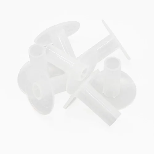 Miniatura 3 de Steren Buje de alimentación simple RG6 transparente - Paquete de 100