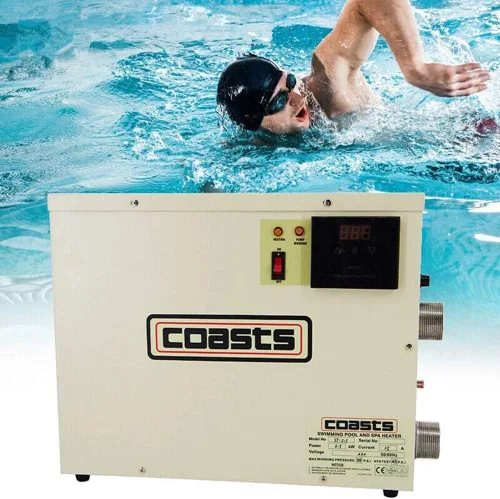 Calentador de agua eléctrico de piscina de 240 V 11 KW para bañera de hidromasaje de piscina sobre el suelo, calentador de baño de agua portátil spa