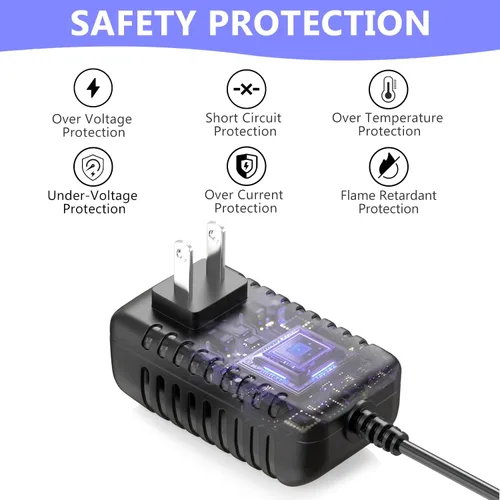 Miniatura 4 de Cargador adaptador de 9.5 V CA/CC compatible con teclado de piano Casio LK-135 WK-225 CTK-2500 CTK-2400 CTK-2550 CTK-1100 WK-220 LK-165 CTK-2090