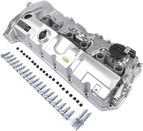 Miniatura 5 de Kit de cubierta de válvula de motor de aluminio, juntas y tapa de filtro de aceite ya instalados, repuesto para BMW E60 E70 E82 E83 E85 E89 F10 N52
