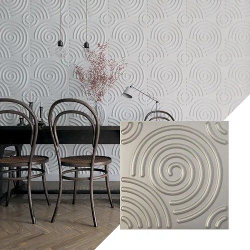 Miniatura 30 de Ekena Millwork WP20X20SPWH 19 5/8 pulgadas de ancho x 19 5/8 pulgadas de alto en espiral EnduraWall decorativo 3D Panel de pared cubre 2.67 pies