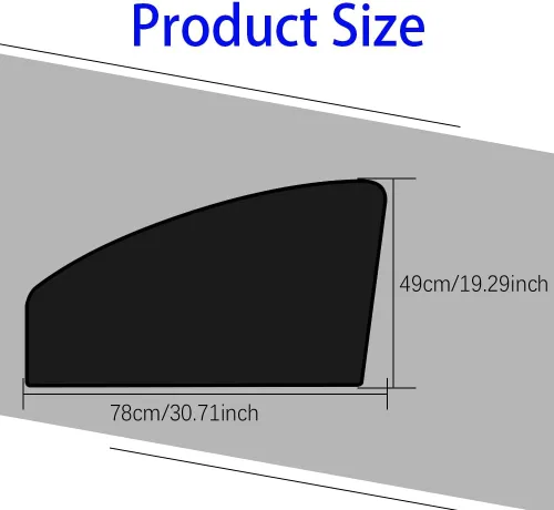 Miniatura 2 de 2 parasoles para ventana de automóvil, privacidad para automóvil, 100% bloque de luz de automóvil, parasol para ventana lateral que se mantiene