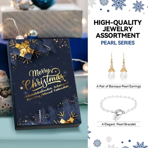 Miniatura 4 de Jewelry Advent Calendar 2024 for Adults with Charm Bracelets Necklace Earrings Rings Countdown 24 Days to Christmas Calendar Xmas Gifts for Daughter