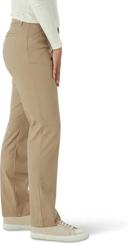Miniatura 2 de Lee Pantalón de pierna recta para mujer, sin arrugas, ajuste relajado