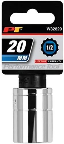 Performance Tool W32820 1/2 Drive 12-Point Socket, 0.787 in