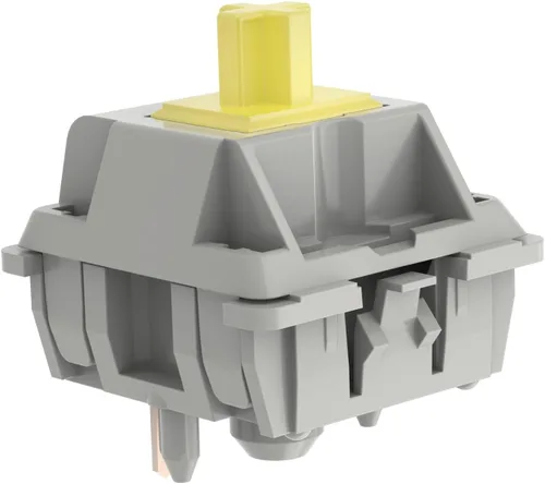 Miniatura 4 de DUROCK Interruptores POM, interruptores de teclado mecánico prelubricados POM completos, interruptores de llave de 5 pines con vástago P3 liso