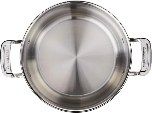 Miniatura 4 de Cuisinart MultiClad Pro - Cacerola de acero inoxidable de 6 cuartos con tapa y cacerola MultiClad Pro de acero inoxidable de 1-1/2 cuartos de galón