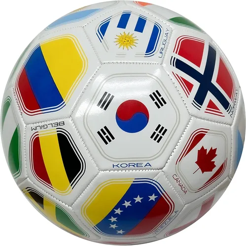 Miniatura 7 de Icon Sports Balón de fútbol de banderas de país, tamaño 5, equipos nacionales del club mundial, pelota de fútbol con bandera #5