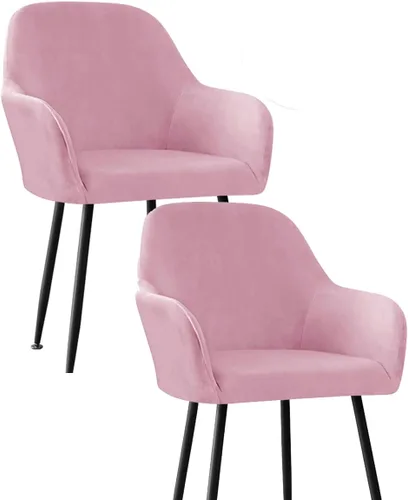 Miniatura 45 de Fundas protectoras de terciopelo elástico para sillas de comedor con brazos y respaldo curvado pequeño, juego de 6/4/2 para cocina, oficina, hogar