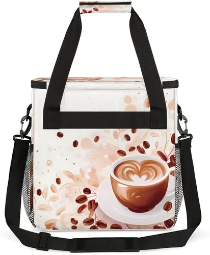 Miniatura 5 de Bolsa de viaje para cafetera Keurig K-Mini/K-Mini Plus con aislamiento impermeable con bolsillos para K-Cup portátil de una sola porción