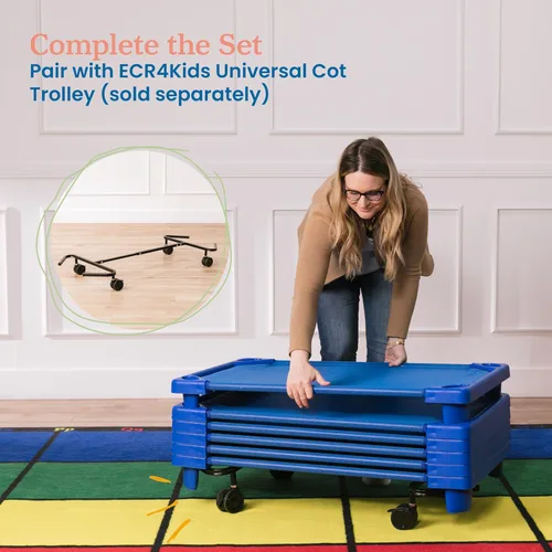 Miniatura 6 de ECR4Kids - Cama apilable para niños, para el cuidado diurno