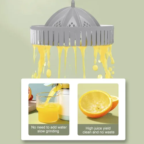 Miniatura 4 de Exprimidor eléctrico recargable, dispositivo de cocina portátil para hacer jugo de naranja, exprimir naranjas, limones, kiwi, pomelos y jugos