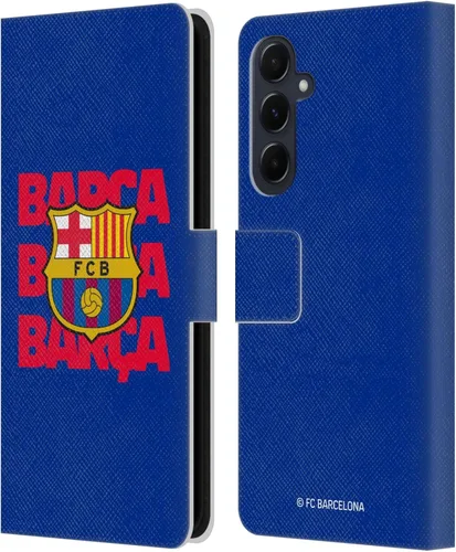 Miniatura 87 de Head Case Designs Funda de piel con licencia oficial del FC Barcelona Barca Crest Graphics para Samsung Galaxy A06 4G