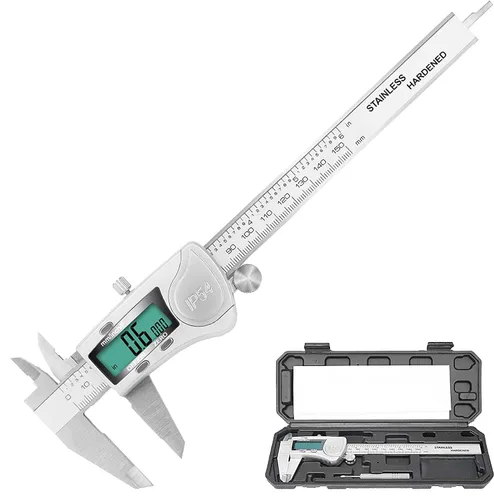 Miniatura 9 de Calibre digital, calibre Sangabery de 0 a 6 pulgadas con pantalla LCD grande, función de apagado automático, herramienta de medición de conversión