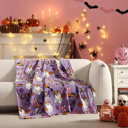 Miniatura 36 de Betsey Johnson - Manta para sofá o cama, manta súper suave y extragrande de aspecto audazmente mullido (corazón punteado rosa, 50" x 70")