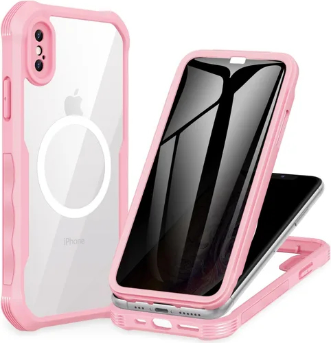 Miniatura 76 de CENHUFO Funda de privacidad para iPhone 11 Pro, funda de cuerpo completo con protector de pantalla de privacidad de vidrio templado 9H integrado