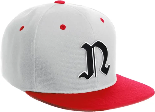 Miniatura 1480 de Daxton Gorra clásica con visera de billete plano con letras del alfabeto inglés antiguo de la A a la Z