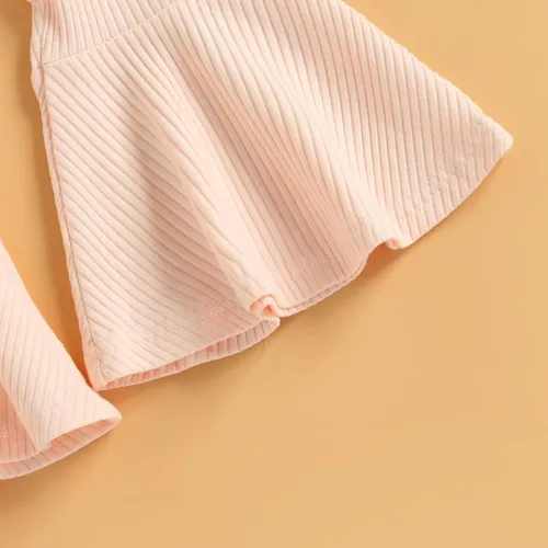 Miniatura 37 de Eadrioss Ropa para bebé niña pequeña, traje de campana de manga corta, camisa de flores para niños, pantalones florales acampanados, ropa de verano