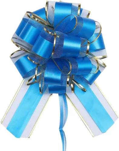 Miniatura 7 de 6 piezas de arcos tirados, arco de regalo de 15 cm, arcos tirados para Navidad, bodas, cestas de San Valentín, baby shower, día de la madre