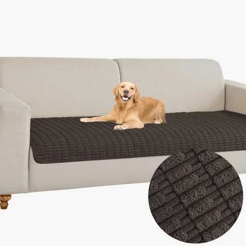 Miniatura 14 de Muamar Funda para Cama de Perro Protector de Sofá, Antideslizante Impermeable Fundas de Sofá para Sala de Estar Fundas de Sofá, Tapete de Sofá, Negro