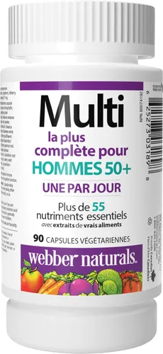 Miniatura 2 de Webber Naturals Más de 50 cápsulas vegetarianas más completas para hombres, 90 cápsulas vegetarianas