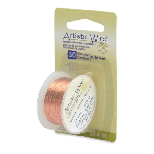 Miniatura 39 de Artistic Wire Alambre de Cobre Coloreado Plateado en Plata Resistente al Deslustre para Manualidades y Envolver Joyería, Resistente al Deslustre