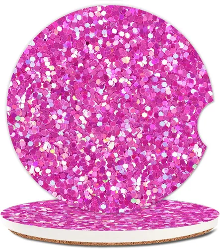 Miniatura 5 de Portavasos absorbentes para automóvil, paquete de 2 posavasos de piedra de cerámica para mujeres y hombres, 2.56 pulgadas