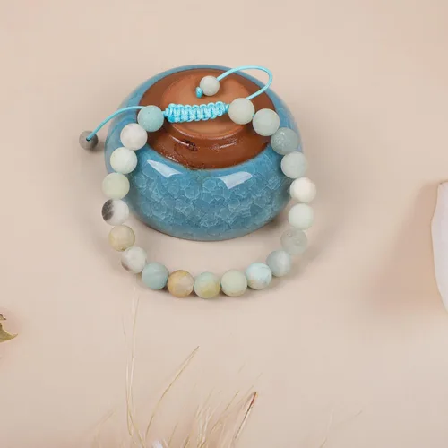 Miniatura 21 de AD Beads Pulseras de piedras preciosas unisex de 0.315 pulgadas (0.315 in), macramé curativo ajustable de 7 a 9 pulgadas Usa esta pulsera