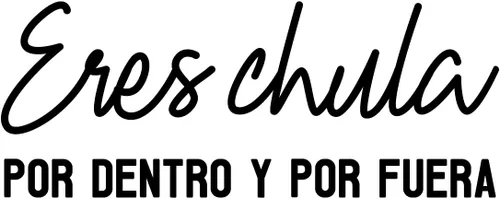 Miniatura 4 de Eres Chula Por Dentro y Por Fuera - 10 x 25 pulgadas - Calcomanía femenina española inspiradora inspiradora positiva para oficina, boutique, salón