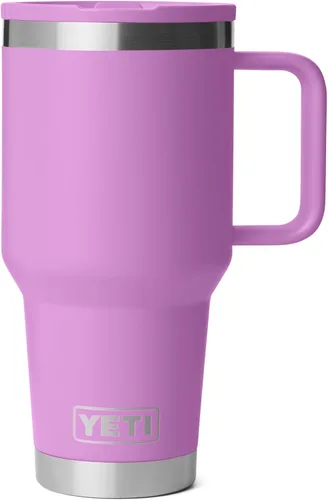Miniatura 16 de YETI Rambler - Taza de viaje de 30 oz con tapa con pajita abatible - Acero inoxidable, aislada al vacío, a prueba de fugas, compatible con Negro