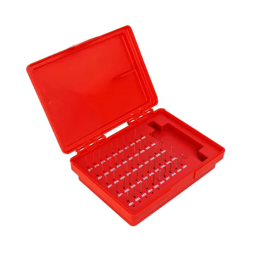 Miniatura 5 de HFS(R) Juego de calibradores de pernos de acero Minus con estuche 50 piezas (0,011-0,060")